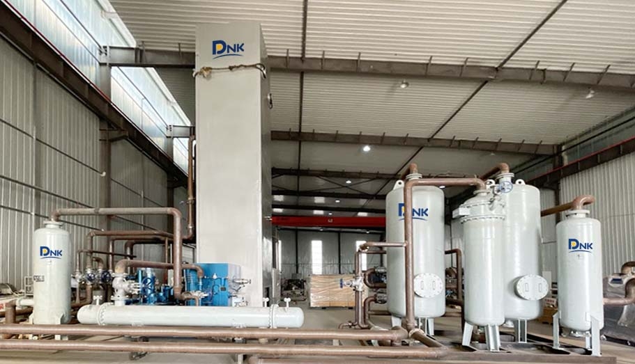 Main body skid-mounted, small footprint, short installation period